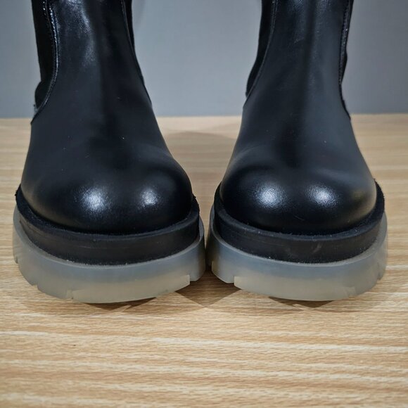 Aquatalia Drew Tall Boot Knee High Combat Naplak Suede Leather Weatherproof 7.5 - Picture 5 of 15